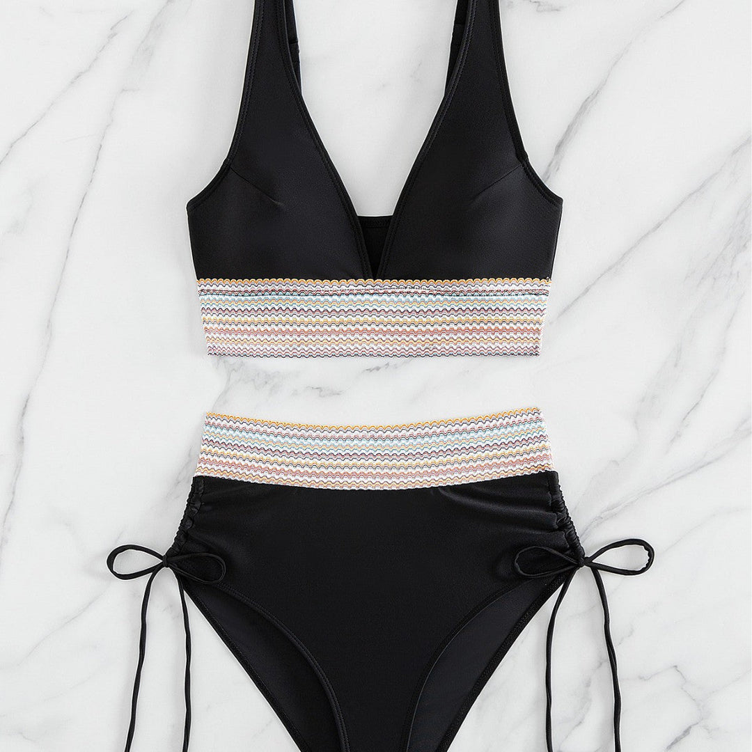 Damen Hochgeschnittener Sportbikini Shopnory