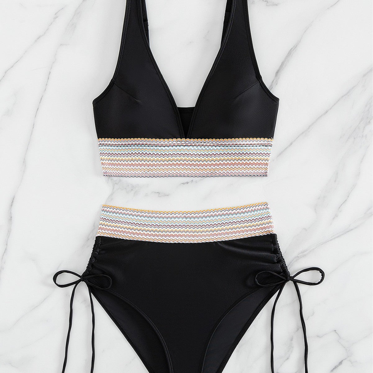 Damen Hochgeschnittener Sportbikini Shopnory