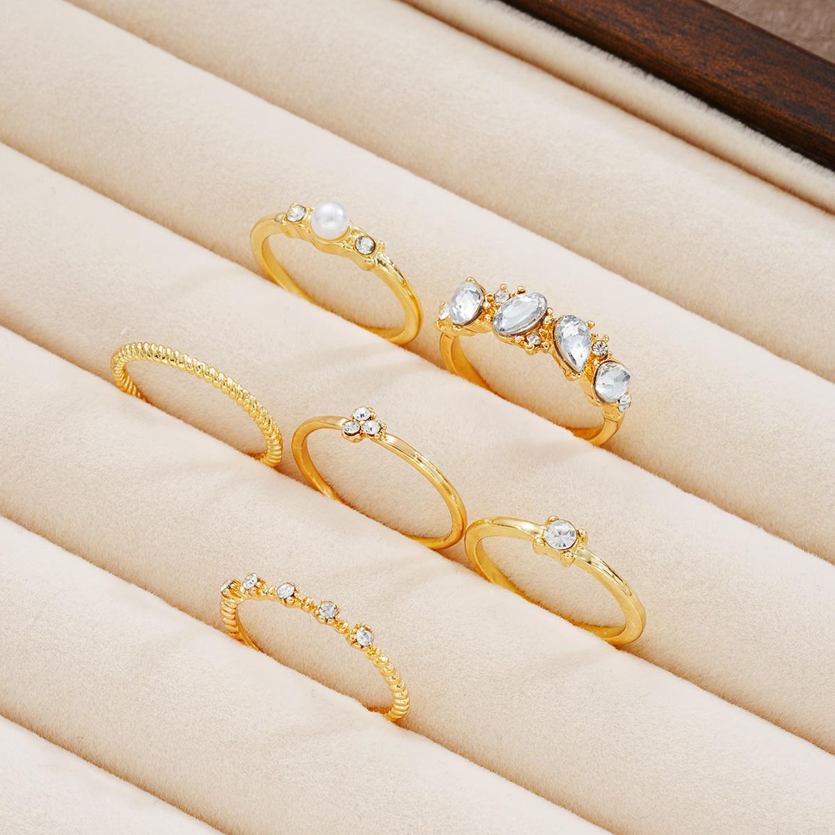 Damen zartes und verspieltes Ringset Shop Nory