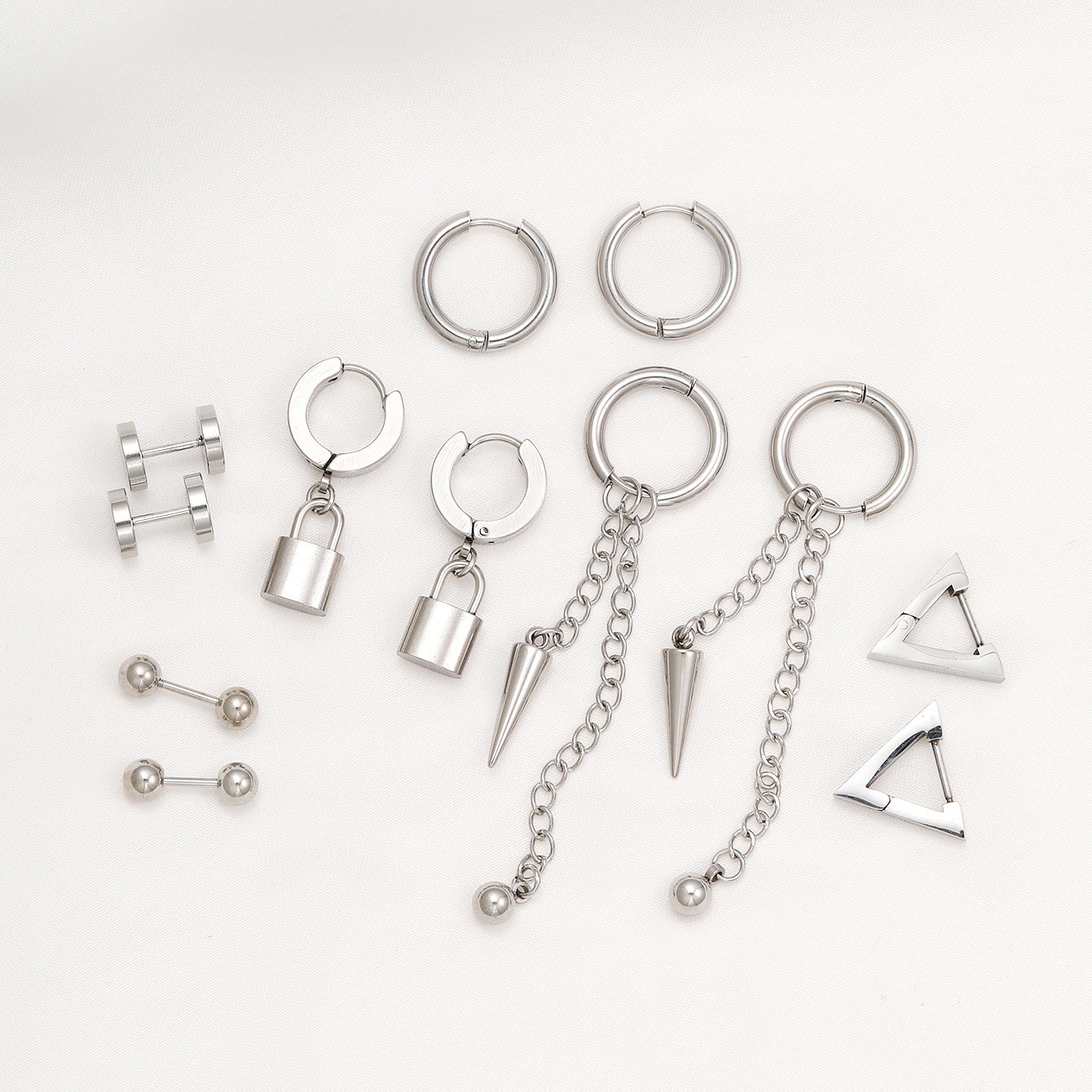 Damen Ohrschmuck Set mit modernen geometrischen und edgy Designs Shop Nory