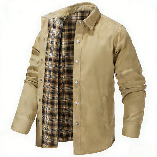 Herren Leichte Übergangsjacke mit modernem Karomuster