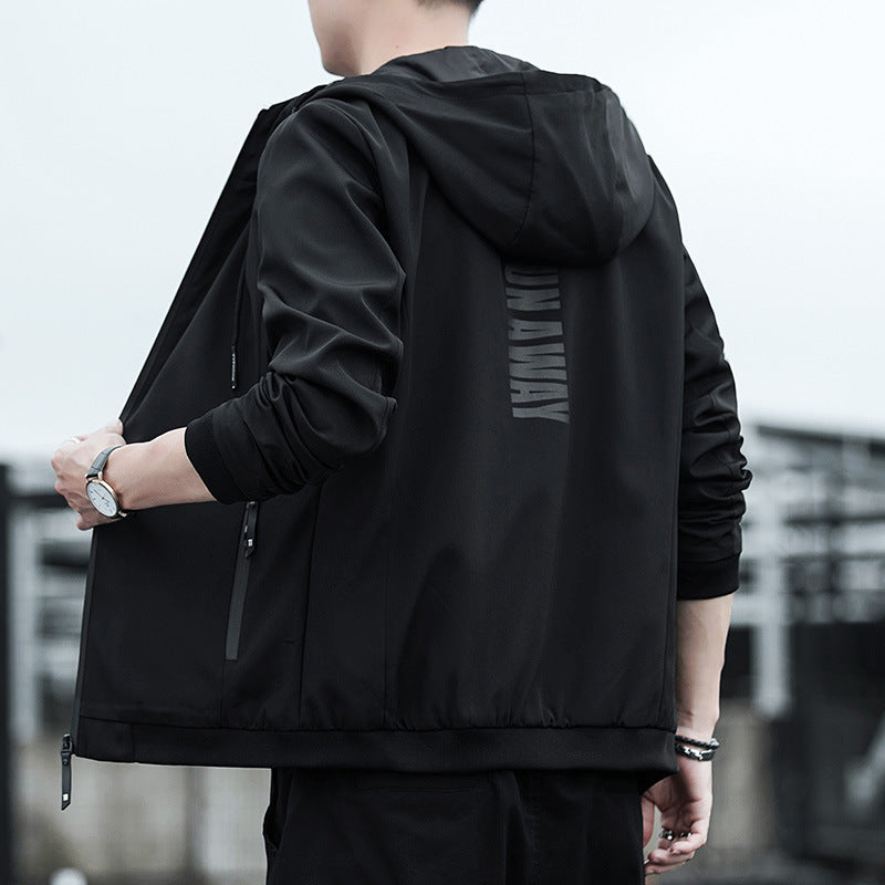 Herren Urbaner Softshell-Hoodie mit getapten Nähten, verstellbarer Kapuze und Zipper-Taschen Shop Nory