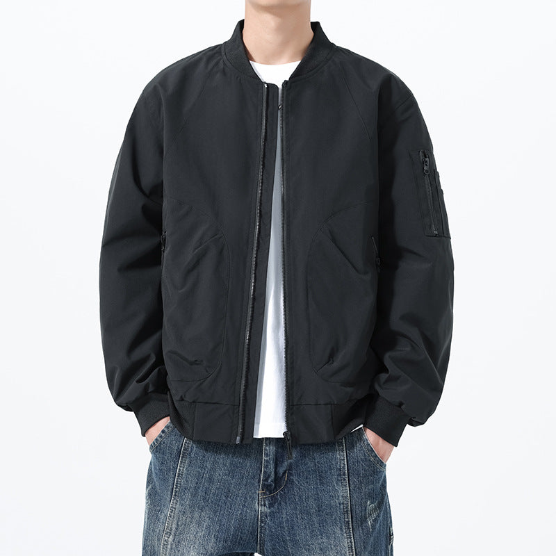 Herren Leichte Bomberjacke im Utility‑Style mit Ärmeltasche und Rippenbündchen Shop Nory