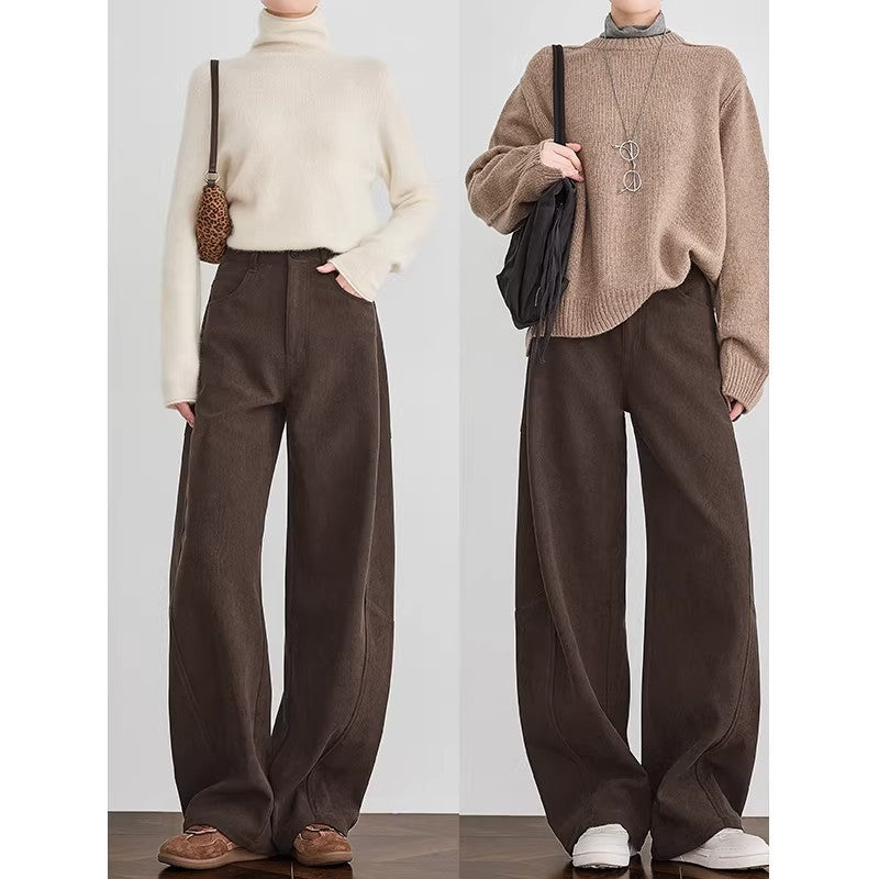 Damen Bequeme und elegante weite Cordhose Shop Nory