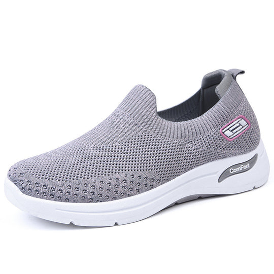 Damen nan nahtloser Strick-Slipper mit elastischem Einstieg und stoßdämpfender Komfortsohle Shop Nory