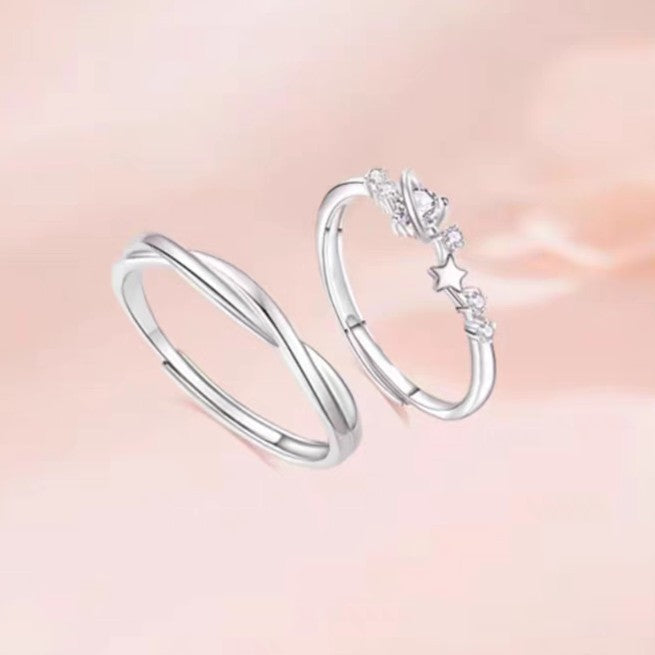 Damen eleganter Ring mit geschwungenem Design und polierter Oberfläche Shop Nory