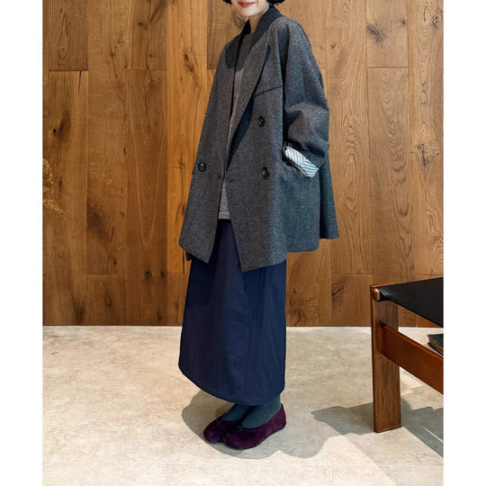 Damen Modischer Oversized Blazer mit doppelter Knopfleiste Shop Nory