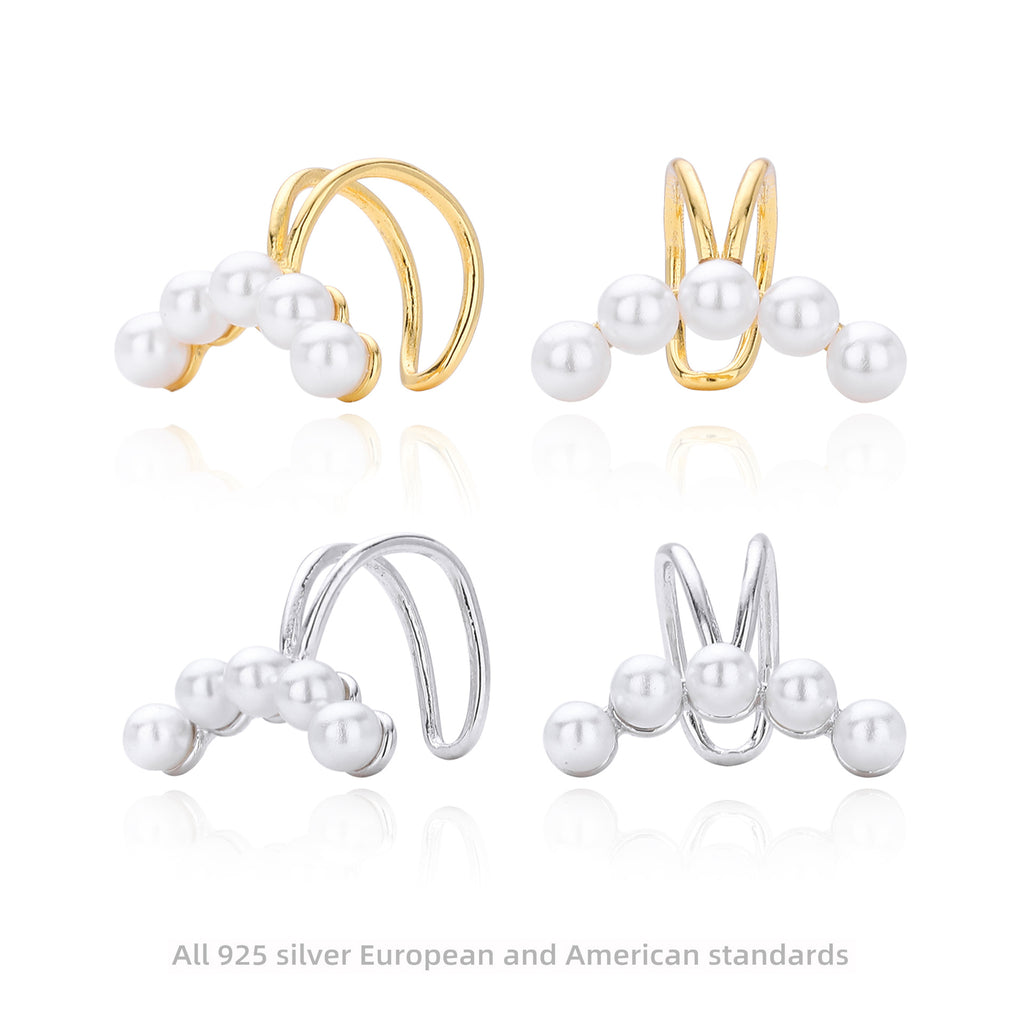 Damen Ohrstecker mit eleganten Perlen und hochwertigem 925 Sterling Silber Shop Nory