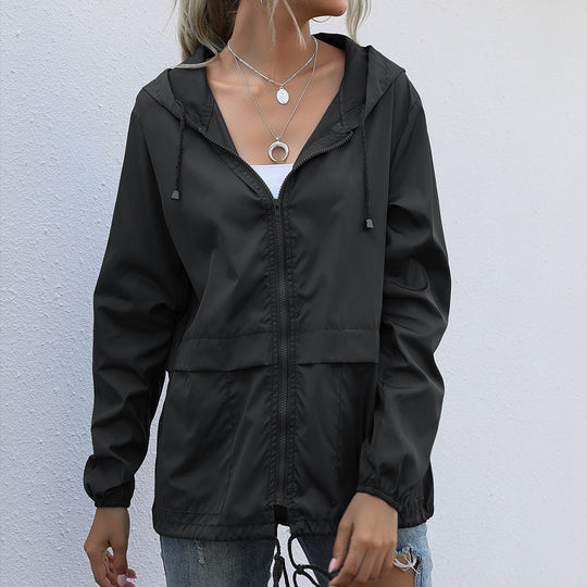Damen Freizeitjacke mit verstellbarem Kordelzug und leichtem Material