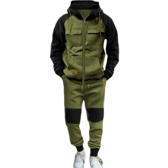 Herren funktionaler Freizeitanzug mit praktischen Taschen Shopnory