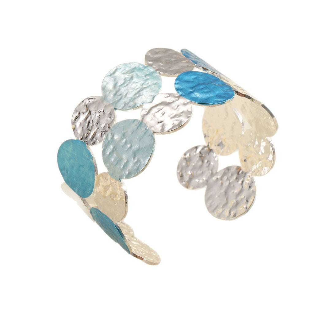 Damen Offener Armreif mit kunstvollem Kreisdesign Shop Nory