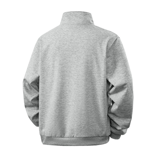 Herren Halbzip-Sweatshirt mit Stehkragen und Rippbündchen Shop Nory
