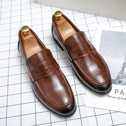 Herren klassische Tassel-Lederloafer mit Mokassinnaht, gepolsterter Komfortinnensohle und rutschfester Gummilaufsohle Shop Nory