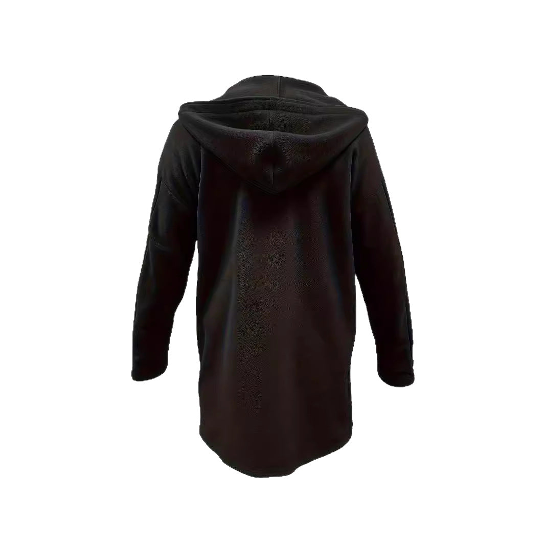 Damen Oversize Teddy-Mantel mit Knopfleiste und großem Revers Shop Nory