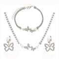 Damen Schmuckset mit funkelnden Schmetterlingsmotiven und elegantem Design Shop Nory