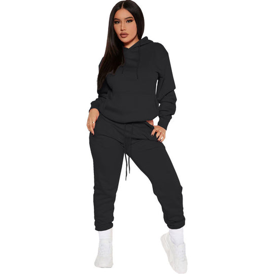 Damen nan zweiteiliges Lounge-Set mit Kapuzenpullover und High-Waist Jogginghose aus weichem French Terry Shop Nory