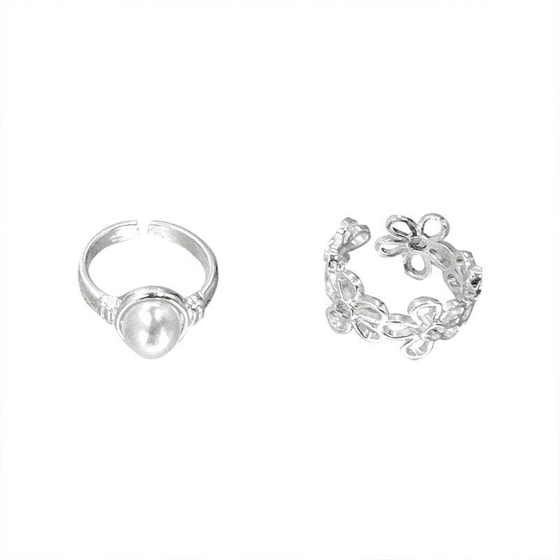 Damen eleganter Blumenring mit funkelnden Zirkonia Shop Nory