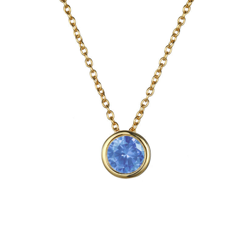 Damen Halskette mit funkelndem Zirkonia-Anhänger in elegantem Design Shop Nory