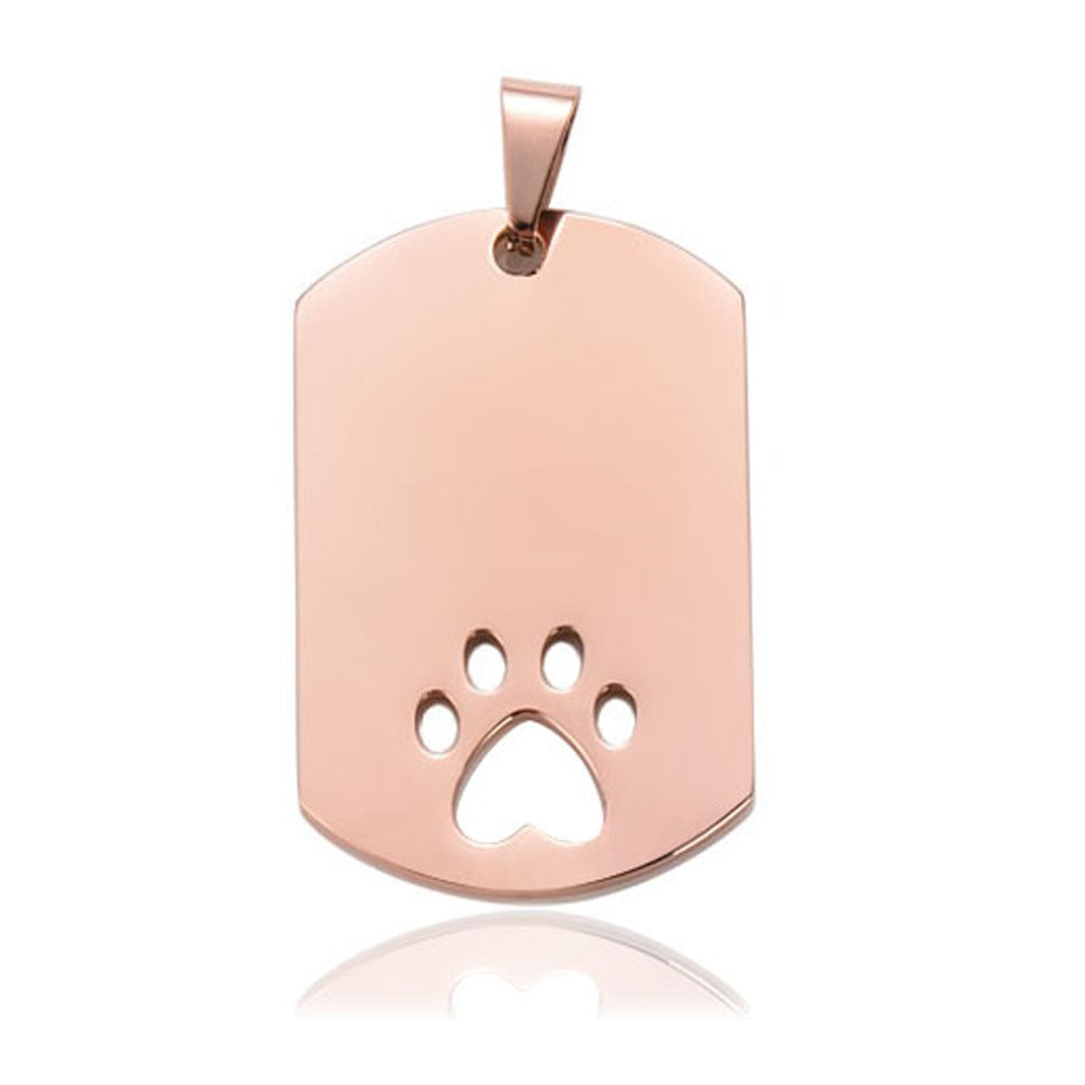 Damen Anhänger in Form einer Hundepfote aus hochwertigem Edelstahl Shop Nory
