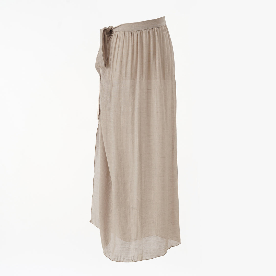 Damen Maxirock mit Wickelband und leichter Crêpe-Qualität Shop Nory