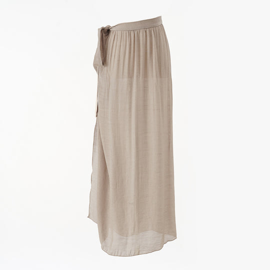 Damen Maxirock mit Wickelband und leichter Crêpe-Qualität Shop Nory