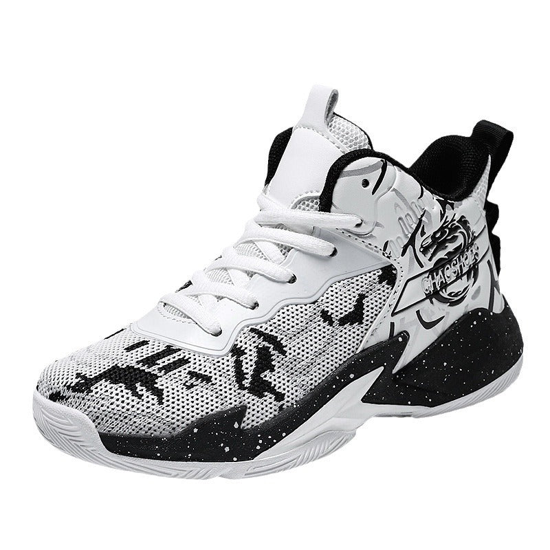 Herren High-Top Basketball-Sneaker mit gestricktem Mesh-Obermaterial, stabiler Fersenkappe und griffiger Profillaufsohle Shop Nory