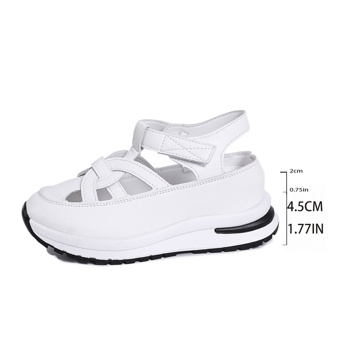 Damen Plateau‑Sneaker‑Sandale mit geschlossener Kappe und Klettverschluss Shop Nory