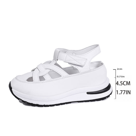Damen Plateau‑Sneaker‑Sandale mit geschlossener Kappe und Klettverschluss Shop Nory