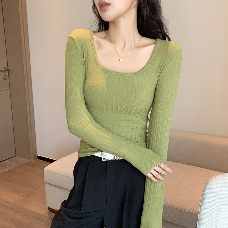 Damen Langarm Rippshirt Shop Nory