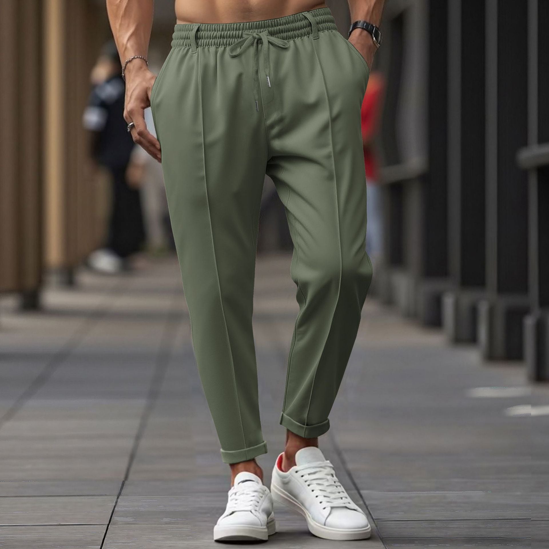 Herren lässige Jogginghose mit elastischem Bund und praktischen Seitentaschen