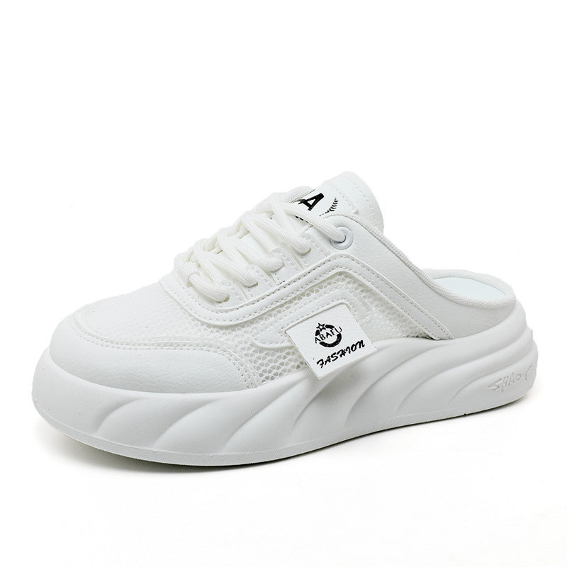 Damen Sneaker Mules mit atmungsaktiven Mesh-Obermaterial und bequemer Dämpfung