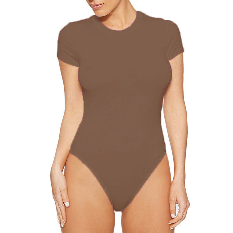 Damen Badesuit mit kurzem Arm und hoher Taillierung