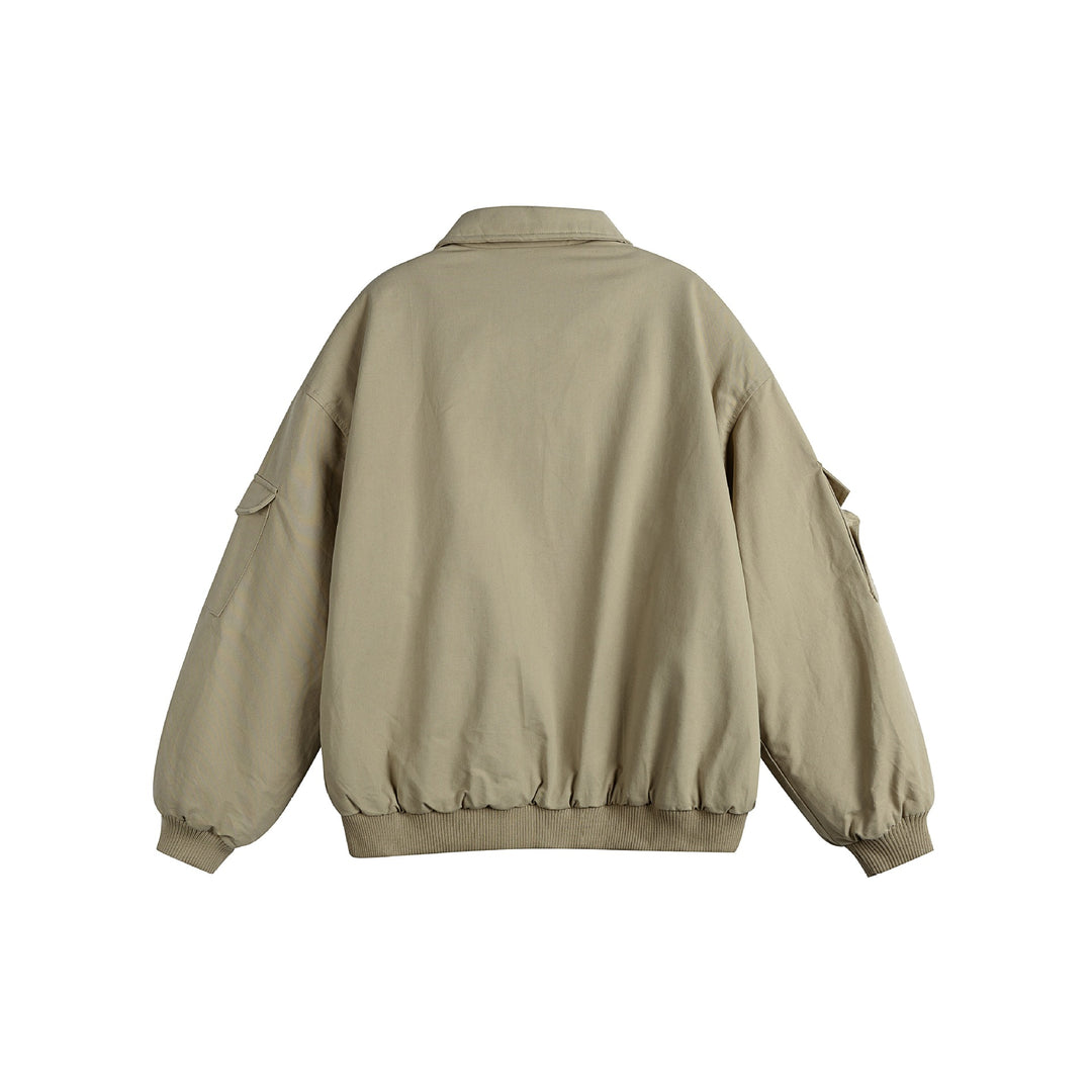 Unisex Boxy Utility-Blousonjacke mit Zip-Details und funktionalen Pattentaschen Shop Nory