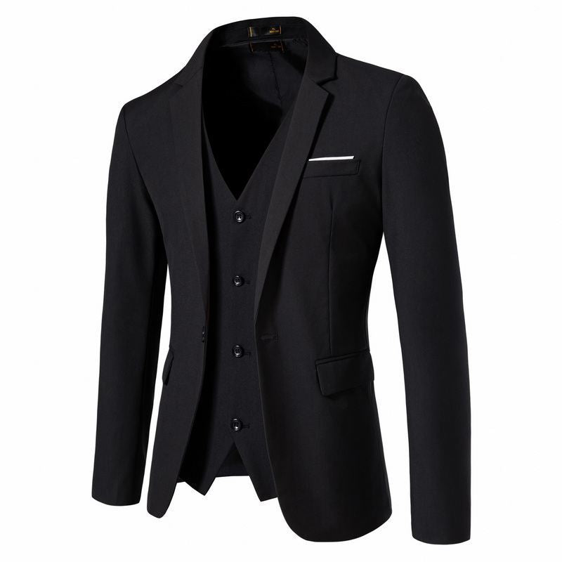 Herren Tailliertes Sakko mit passender Weste und schlanker Business‑Silhouette Shop Nory