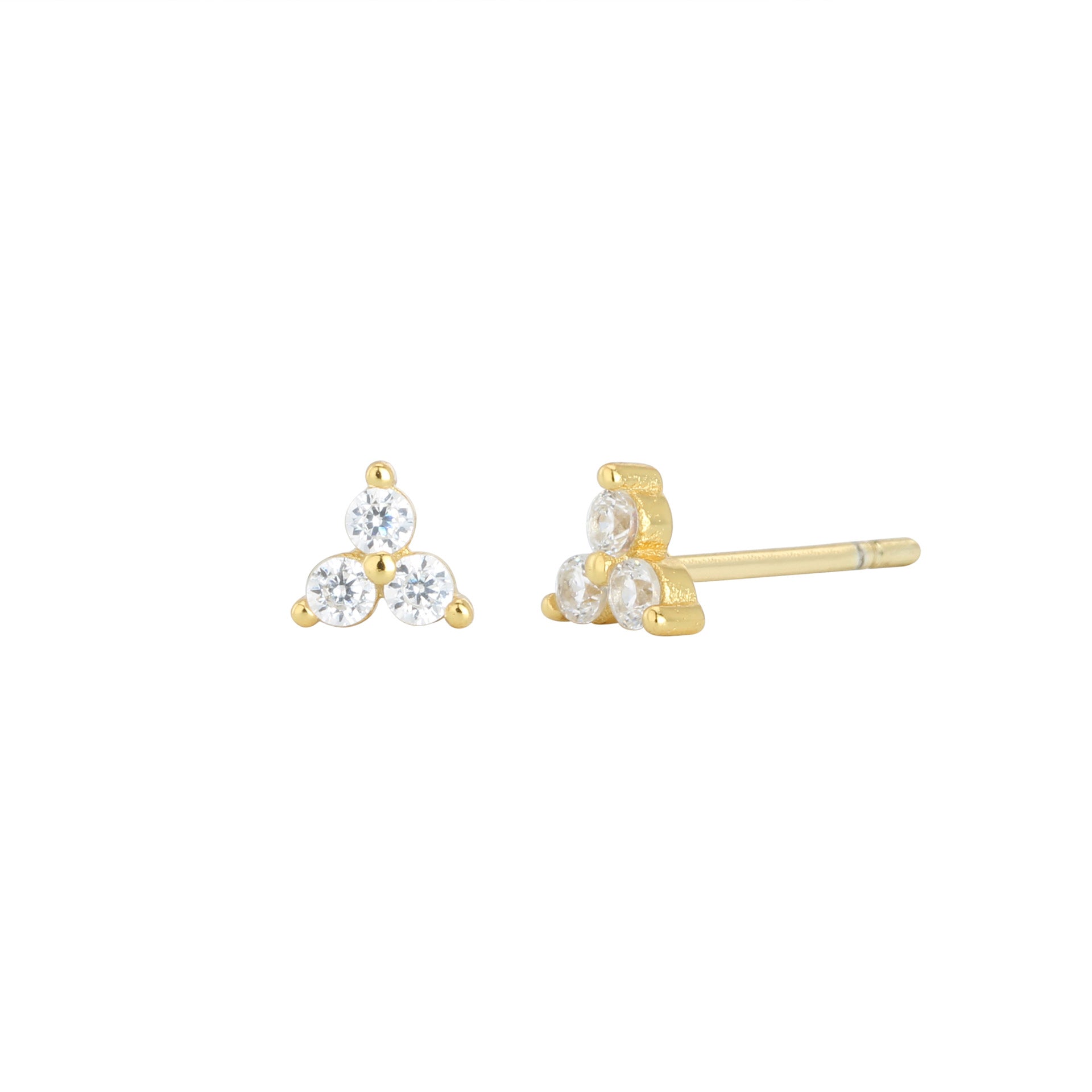 Damen Ohrstecker mit funkelnden blauen Kristallen und hochwertigem 925 Sterling Silber Shop Nory