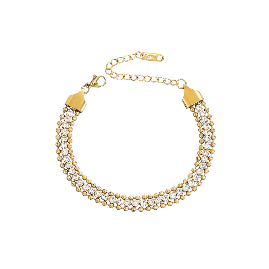 Damen glamouröses Armband mit Kristallakzenten Shop Nory
