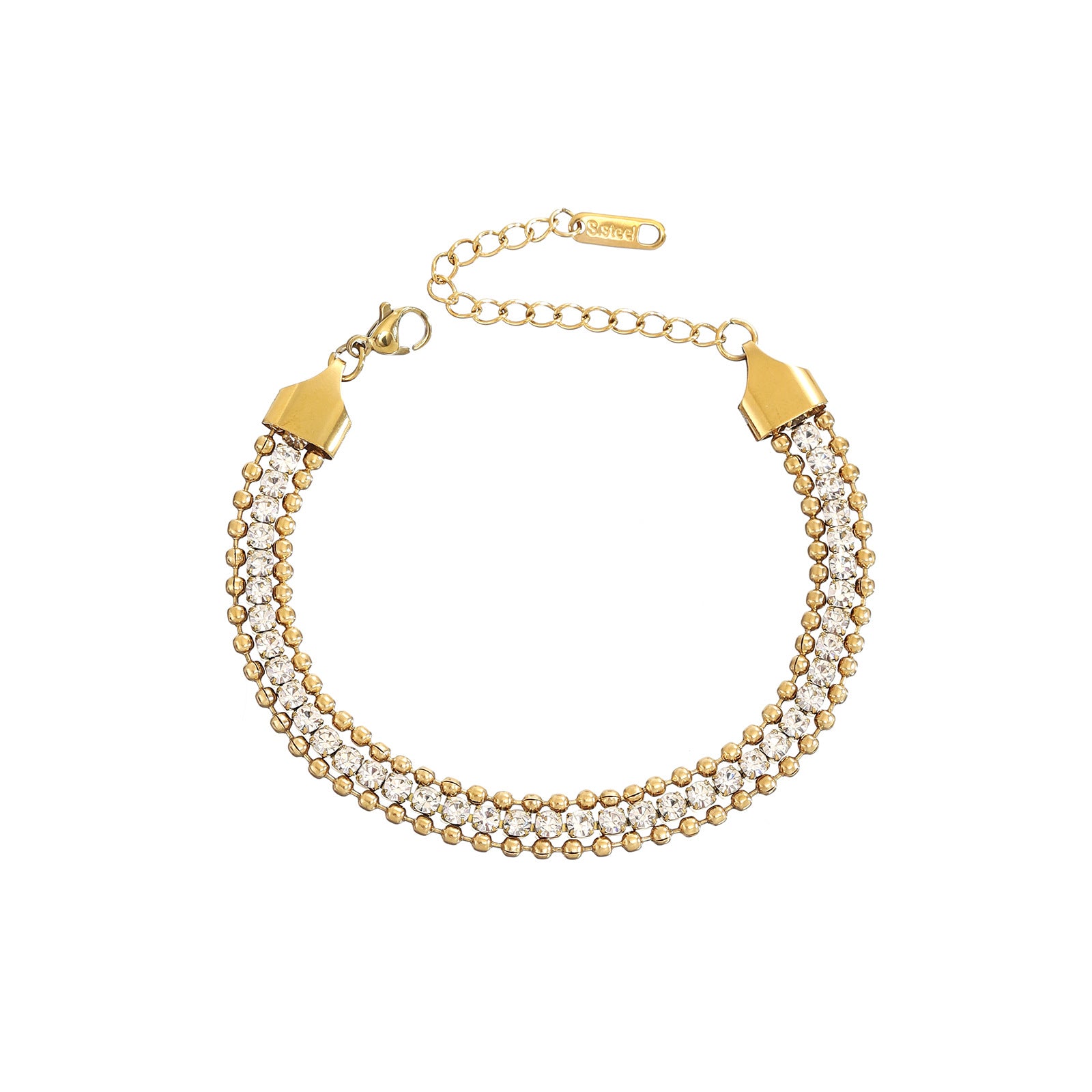 Damen glamouröses Armband mit Kristallakzenten Shop Nory