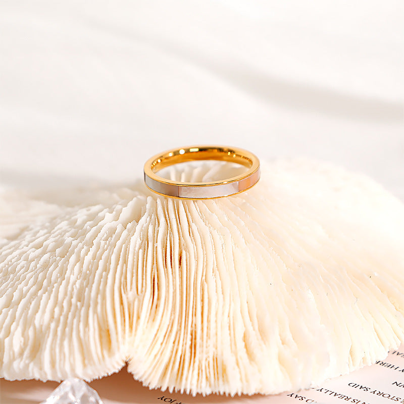 Damen eleganter und minimalistischer Ring aus hochwertigem Edelstahl Shop Nory