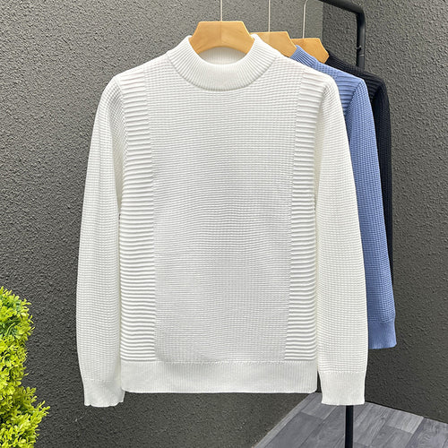 Damen Feinstrickpullover mit strukturierter Waffel- und Rippenstruktur und Stehkragen Shop Nory