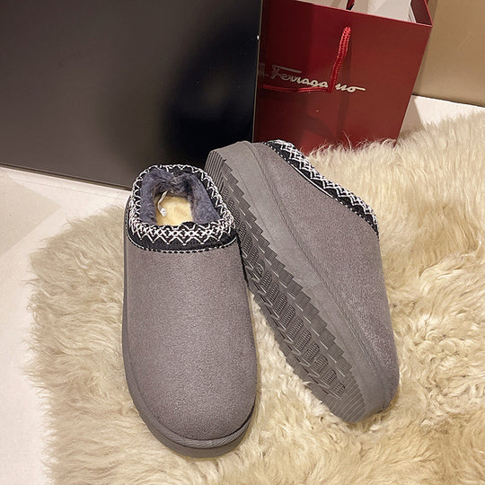 Damen Gefütterte Slipper‑Mules mit Teddyfutter und geflochtenem Saum Shop Nory