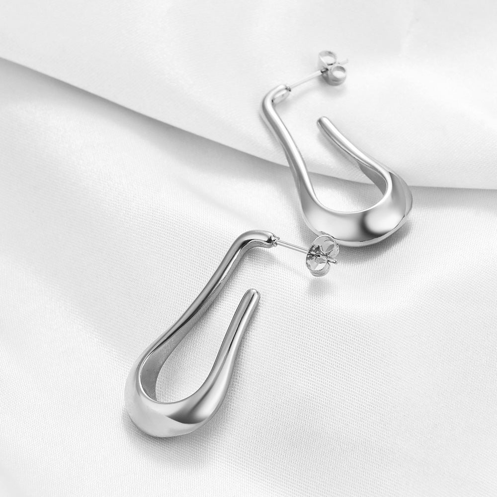Damen Ohrhänger mit elegantem, geschwungenem Design Shop Nory