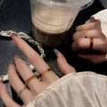 Damen Designer Ring-Set aus hochwertigem Material Shop Nory