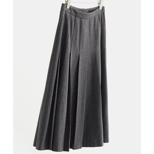 Damen Langer Plisseerock mit hohem Bund Shop Nory