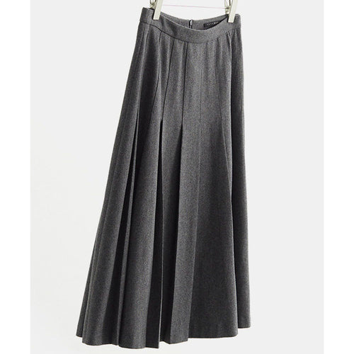 Damen Langer Plisseerock mit hohem Bund Shop Nory