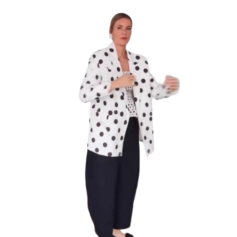 Damen modischer Blazer mit Punkten