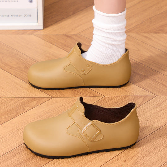 Damen Minimalistische Regen-AnklShop Noryoots mit verstellbarer Schnallenlasche Shop Nory