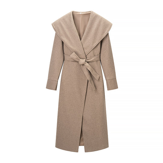 Damen Oversize Wollmix‑Mantel mit Schalkragen und lässiger Maxilänge Shop Nory