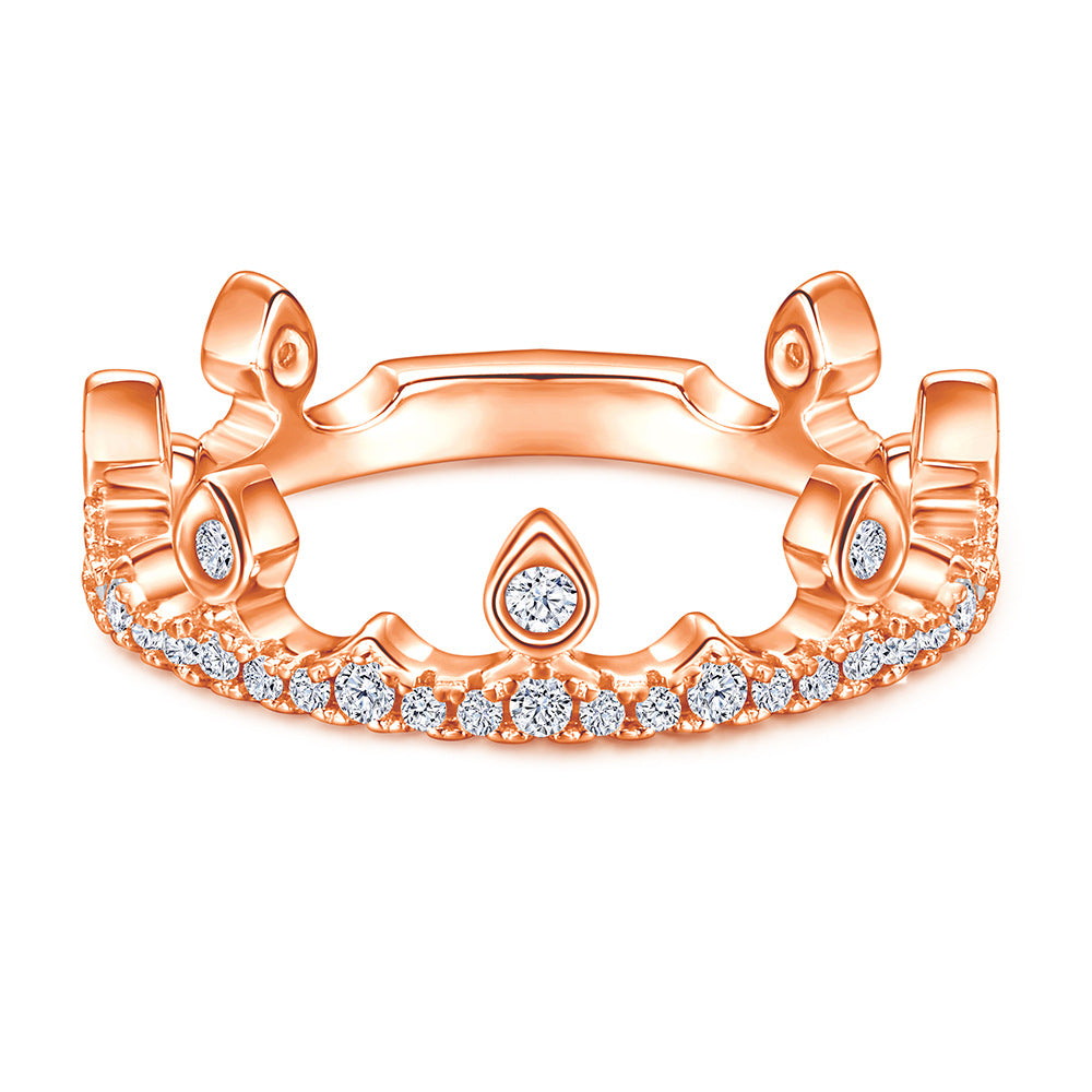 Damen Kranzring mit funkelnden Zirkonia und elegantem Design Shop Nory