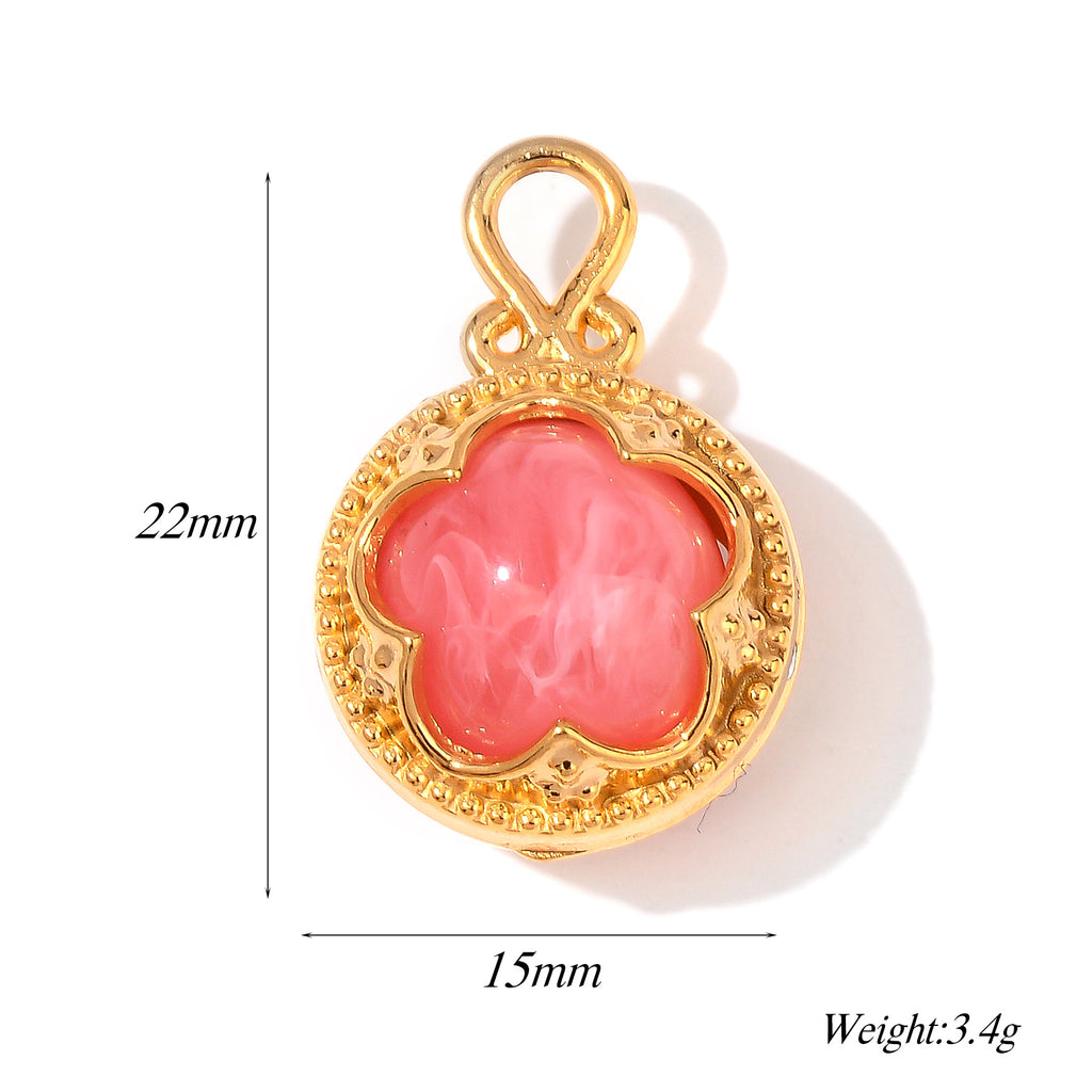 Damen Schmuckanhänger mit floralen Elementen aus hochwertigem Metall Shop Nory