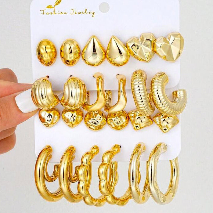 Damen Ohrstecker Set mit modernen, stilvollen Designs Shop Nory